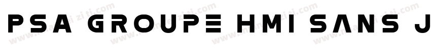 PSA Groupe HMI Sans JK Bold字体转换